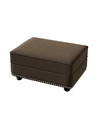 Streamdale Furniture Velvet Ottoman for Sofas in Living Rooms, Offices