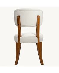 Streamdale Furniture Armless Dining Chairs Set of 2 with Wood Legs