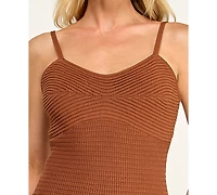 Invitee Juniors' V-Neck Sleeveless Bodycon Crochet Dress