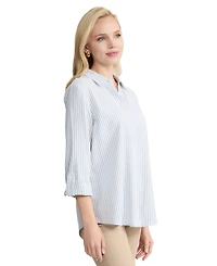Jones New York Women's Collared Button-Front Shirt