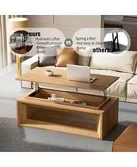 Streamdale Furniture Lift-Top Coffee Table with Storage and Adjustable Height