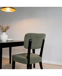 Streamdale Furniture Armless Dining Chairs Set of 2 with Wood Legs