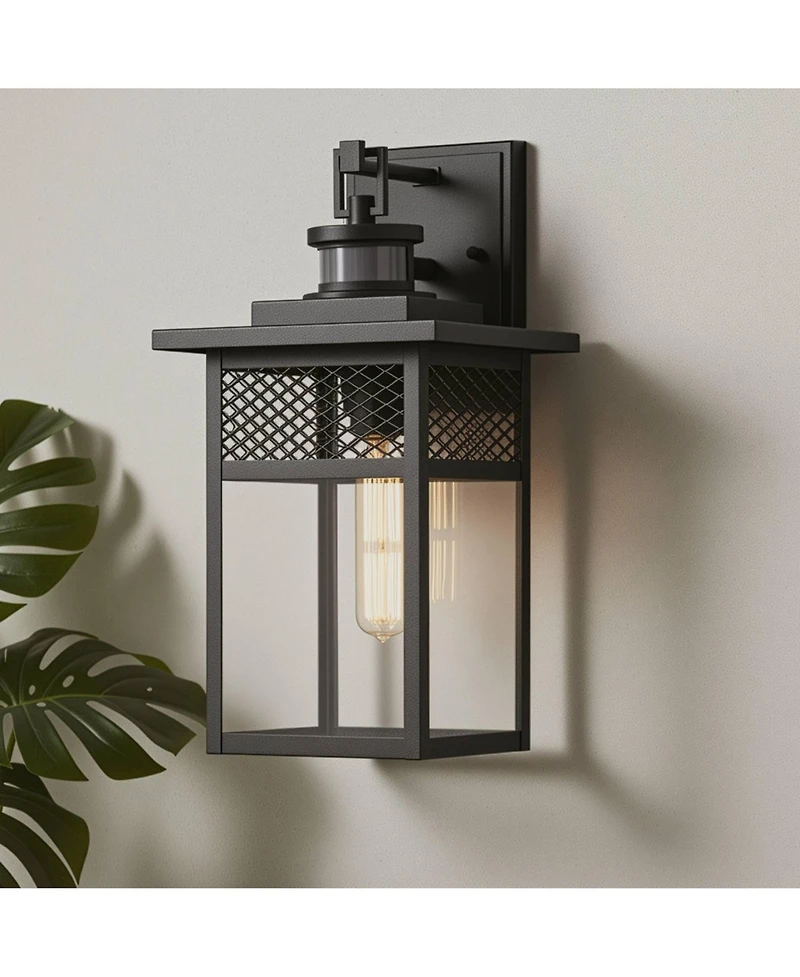 John Timberland Torse High Textured Motion Sensor Outdoor Wall Light