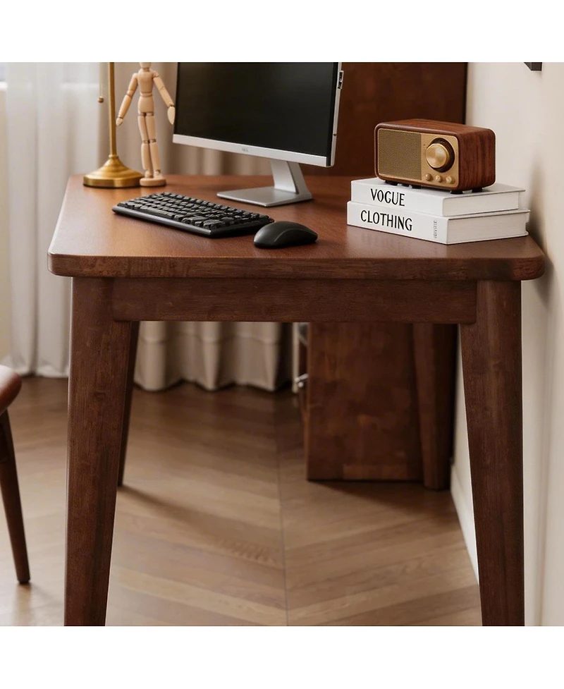 Streamdale Furniture Mid-Century Solid Wood Desk