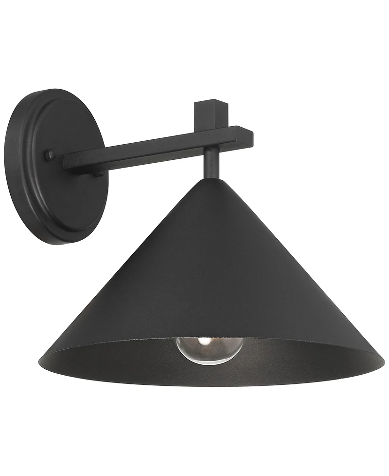 John Timberland Apex 9 High Modern Outdoor Wall Light Fixture Mount Porch House Dark Sky Textured Finish Metal