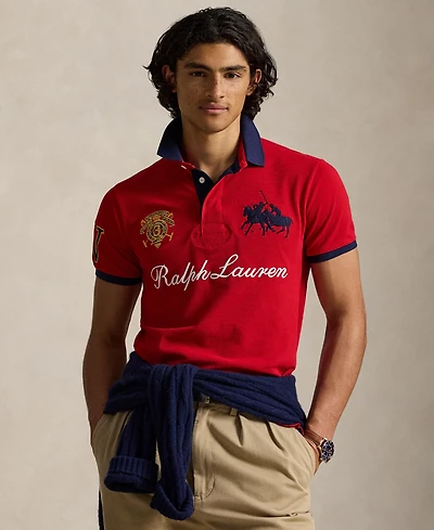 Polo Ralph Lauren Men's Custom Slim-Fit Crest Mesh Shirt