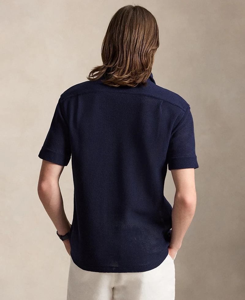 Polo Ralph Lauren Textured Pointelle Camp Shirt