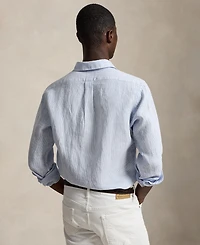 Polo Ralph Lauren Men's Striped Linen Classic-Fit Shirt