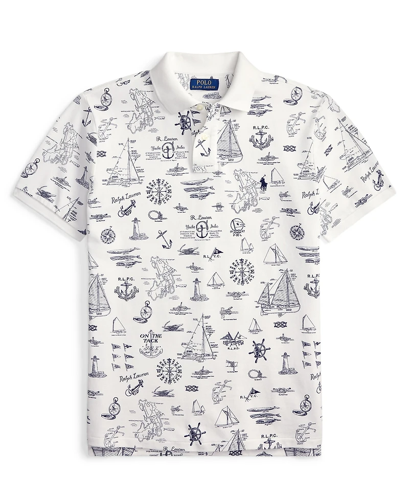 Polo Ralph Lauren Men's Custom Slim-Fit Nautical Mesh Shirt