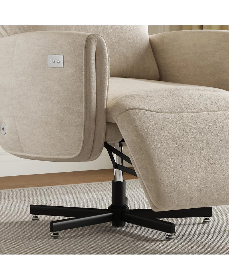 Streamdale Furniture Electric Swivel Recliner with Usb/Type-c Charging