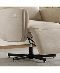 Streamdale Furniture Electric Swivel Recliner with Usb/Type-c Charging