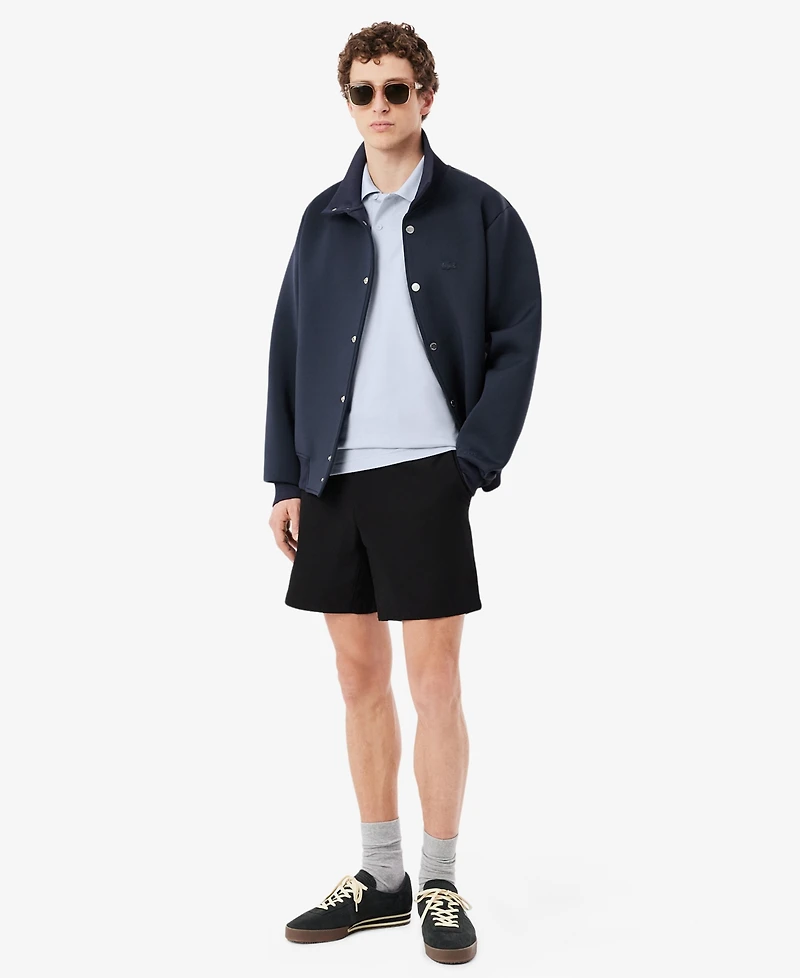 Lacoste Men's Slim-Fit Jacquard Branded Pique Polo Shirt