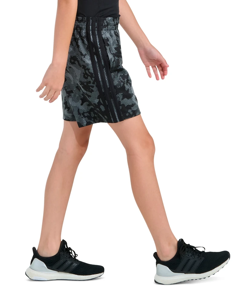 adidas Boys' 8-20 Elastic Waistband Printed Camo Shorts