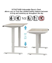 Streamdale Furniture 63"x30" Electric Height Adjustable Standing Desk