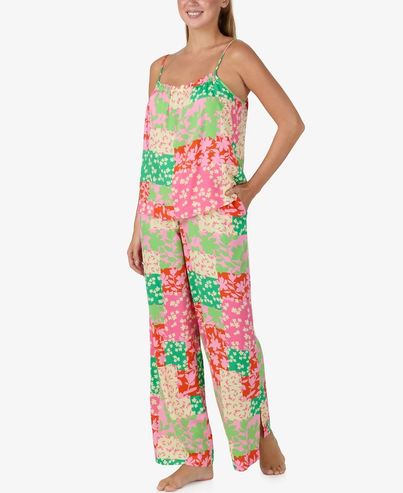 Sanctuary Women's Sleeveless Camisole Top and Long Pajama Pants, 2-Piece Set