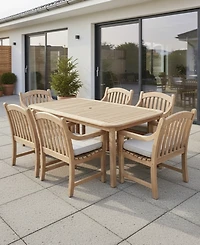 Bristol 7-Pc. Rectangle Dining Set (Dining Table and Chairs), Created for Macy's