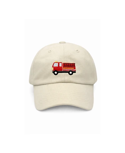 Bits & Bows Baby Boys Firetruck Baseball Hat