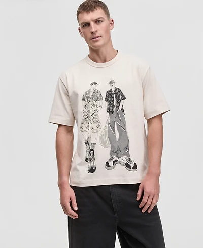 Mode of One Men's Sketch Graphic Relaxed-Fit T-Shirt, Macy's Exclusive