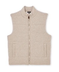 Reiss Men's Rib-Knit Zip-Through Gilet