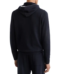 Reiss Men's Merino Wool Tipped Hoodie