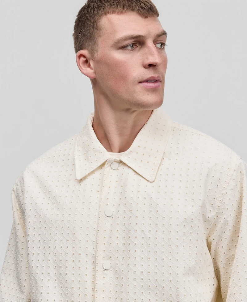 Mode of One Men's Eyelet Coach Jacket, Macy's Exclusive