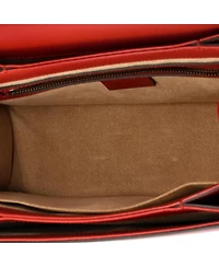 Pre-Owned Gucci Small Queen Margaret Top Handle Bag Colorblock Leather