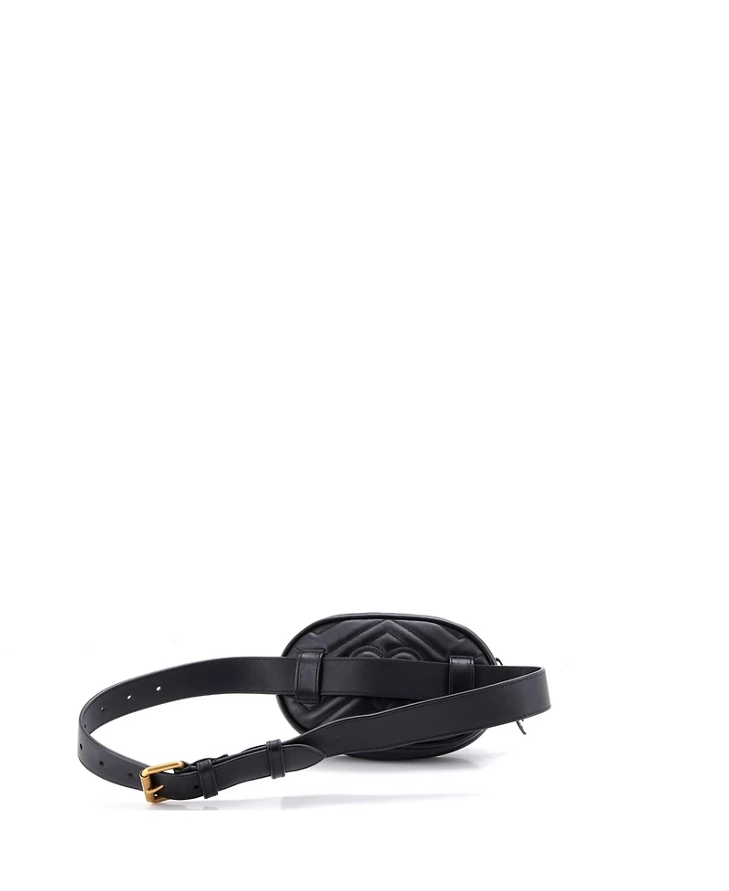 Pre-Owned Gucci Gg Marmont Belt Bag Matelasse Leather