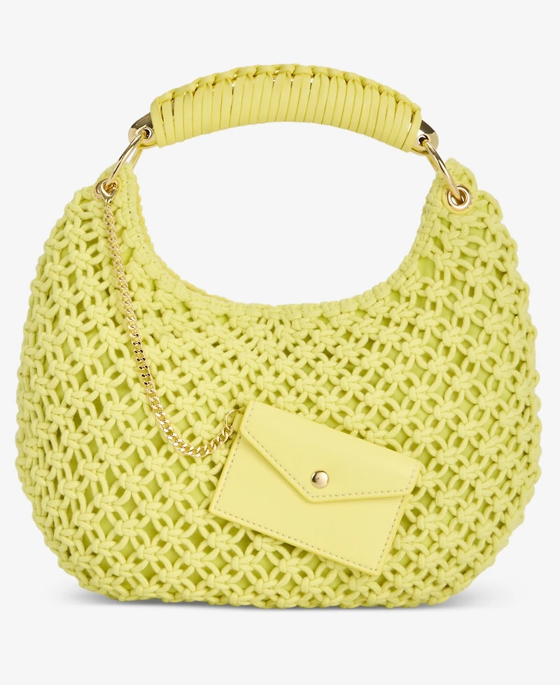 I.n.c. International Concepts Eedenn Crochet Hobo Handbag with Small Wallet, Macy's Exclusive