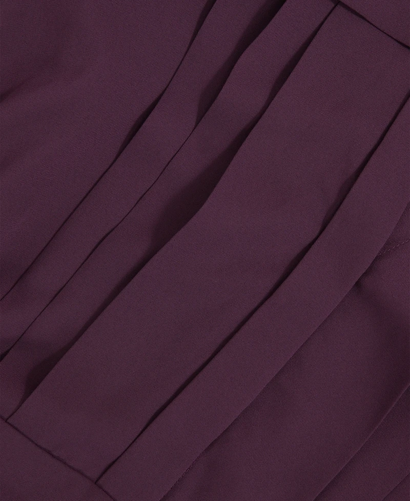 Reiss Women's Pleated Sheer-Sleeve Mini Dress