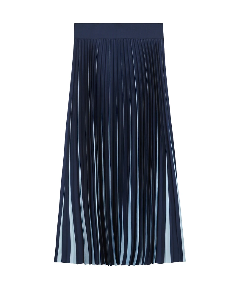Reiss Women's Serena Contrast Pleated Midi Skirt