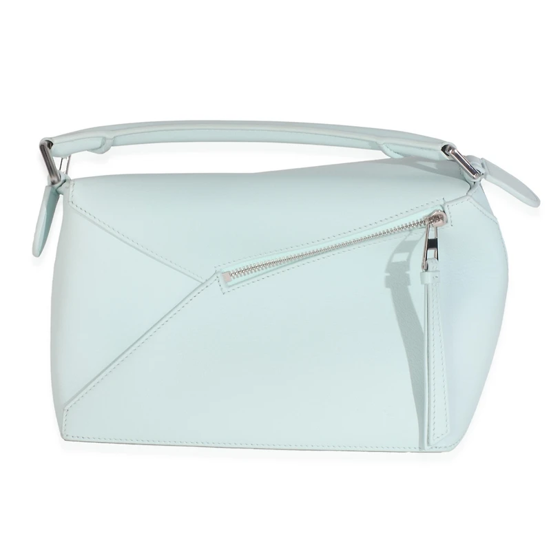 Pre-Owned Loewe Blue Iceberg Classic Calfskin Small Puzzle Edge Bag