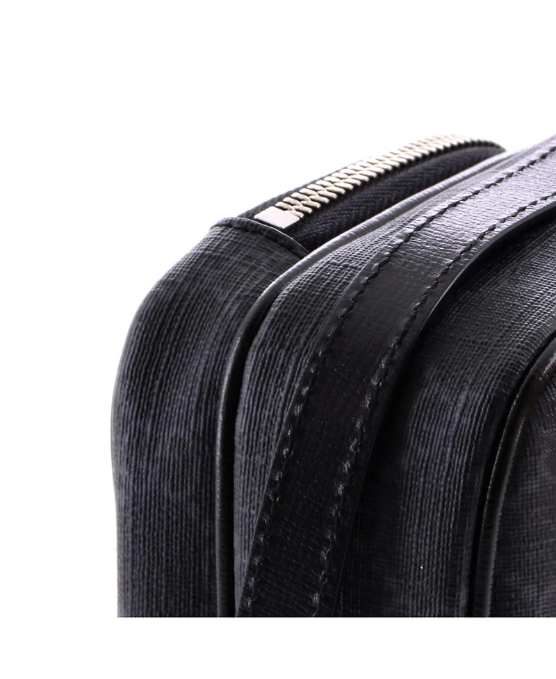 Pre-Owned Gucci Mini Interlocking G Patch Top Handle Crossbody Bag Gg Coated Canvas