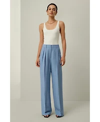 Lilysilk Women's Linen Wide Leg Pant