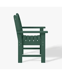 WestinTrends 5-Piece Hdpe Outdoor Patio Chair and Round Table Dining Set