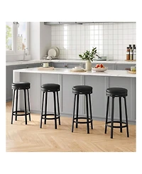 gaomon Dining Chair 4 Pcs Home Kitchen 360 Degrees Swivel Bar Stool Set Of 4 for Kitchen Dining Room