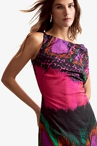 Desigual Women's Asymmetric dress designed by Mr. Christian Lacroix