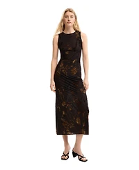 Desigual Women's Flocked midi dress
