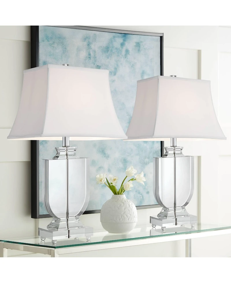Vienna Full Spectrum Tilde 26 1/4" Tall Urn Modern Table Lamps Living Room Bedroom Bedside