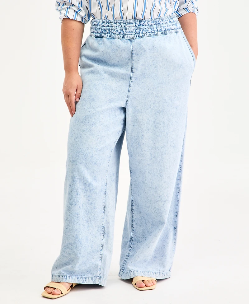 On 34th Trendy Plus High Rise Wide-Leg Pants, Macy's Exclusive