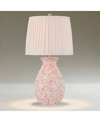360 Lighting Buttercup 25" High Flowers Ceramic Table Lamp