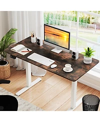 Sugift Electric Standing Desk with Led Display and 2 Memory Height Settings