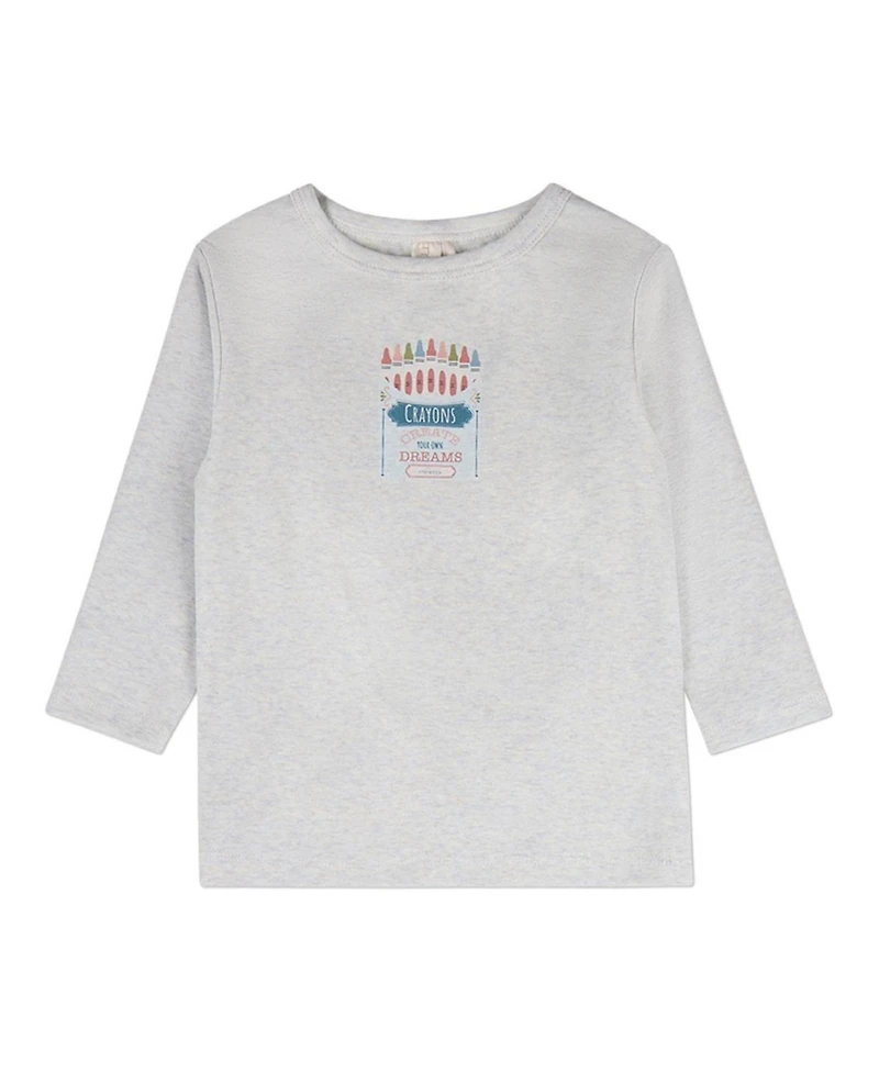 MeMoi Toddler Girls 2T - 4T Create Your Own Dreams Crayon Box 2 Piece Lounge Set