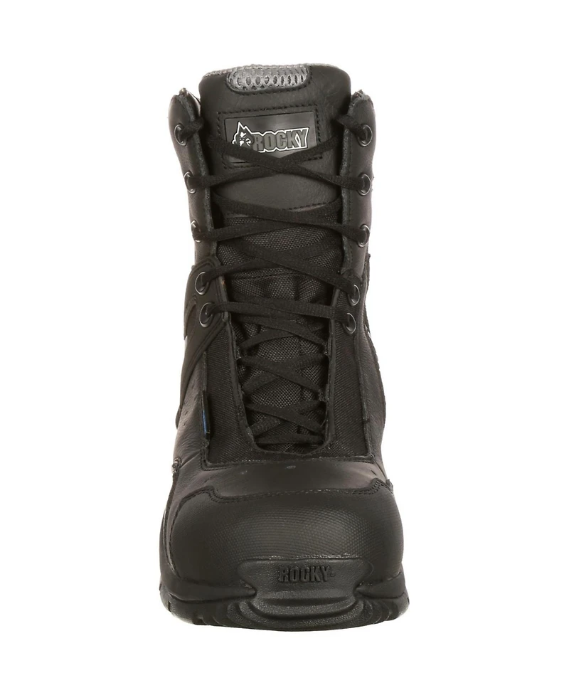 Rocky Men's 1st Med Carbon Fiber Toe Puncture-Resistant Side-Zip Waterproof Public Service Boot