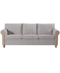 Streamdale Furniture Pu Cover Sofa with Birch Legs