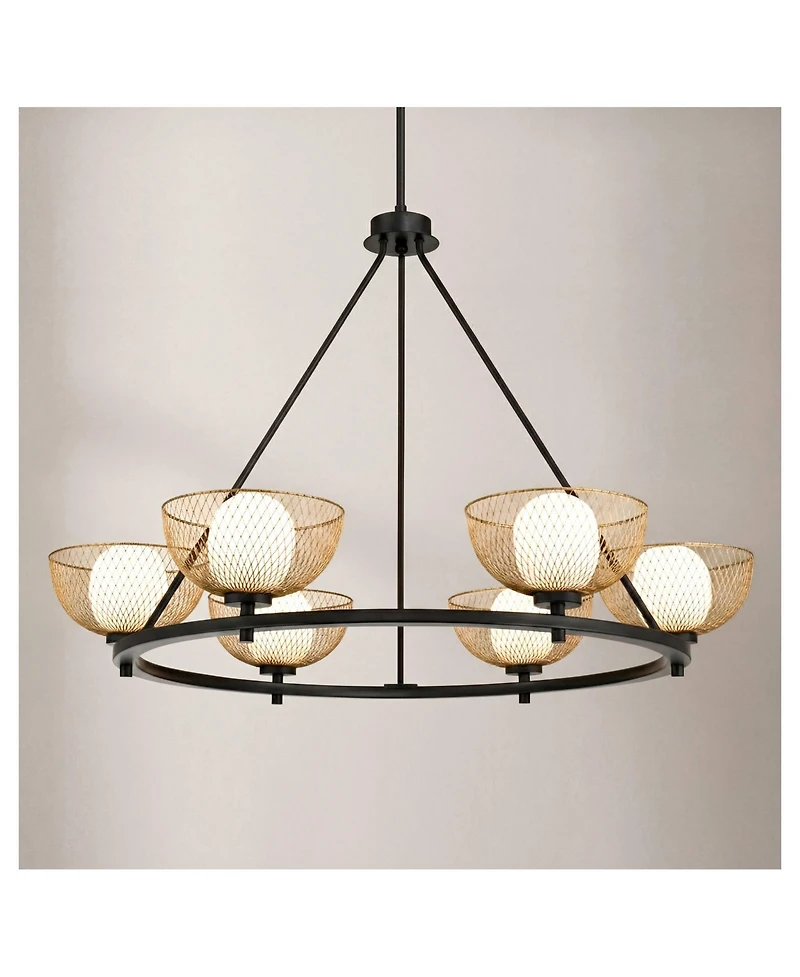Possini Euro Design Icaron 33 1/2"W 6-Light Large Chandelier