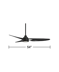 Casa Vieja 54" Mystere Matte Indoor/Outdoor Led Ceiling Fan