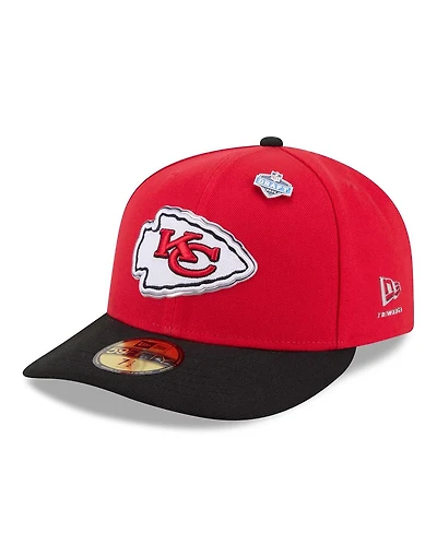 New Era Men's Red/Black Kansas City Chiefs 2026 Nfl Draft Pre-Curved 59FIFTY Fitted Hat