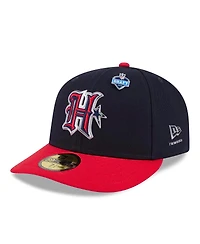 New Era Men's Navy/Red Houston Texans 2026 Nfl Draft Pre-Curved 59FIFTY Fitted Hat