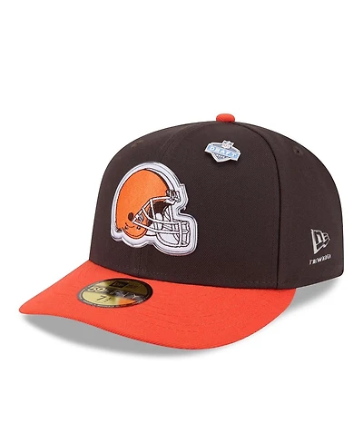 New Era Men's Brown/Orange Cleveland Browns 2026 Nfl Draft Pre-Curved 59FIFTY Fitted Hat