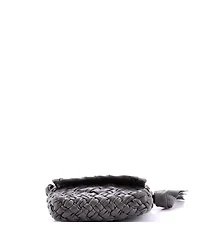 Pre-Owned Bottega Veneta Kalimero Citta Shoulder Bag Intrecciato Plisse Leather